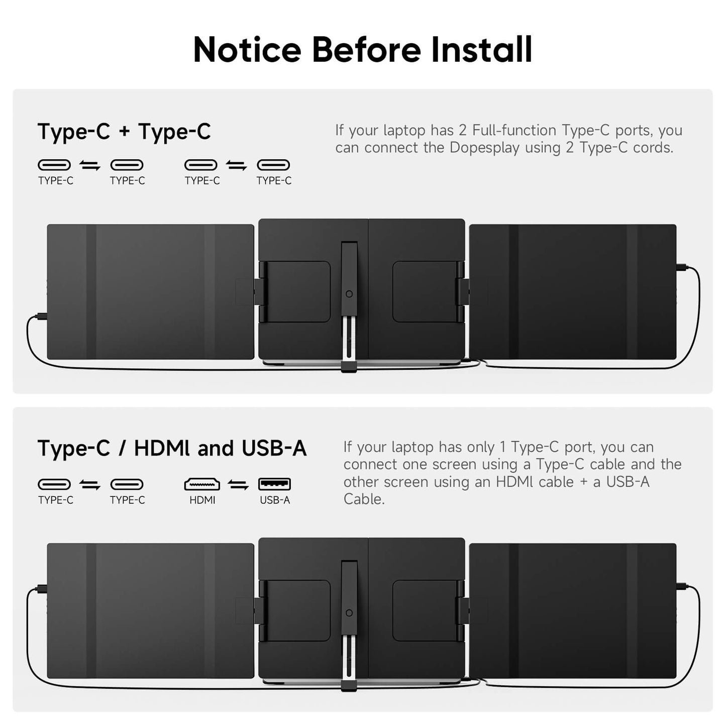 Moniteur portable FHD 14,1" 1080p