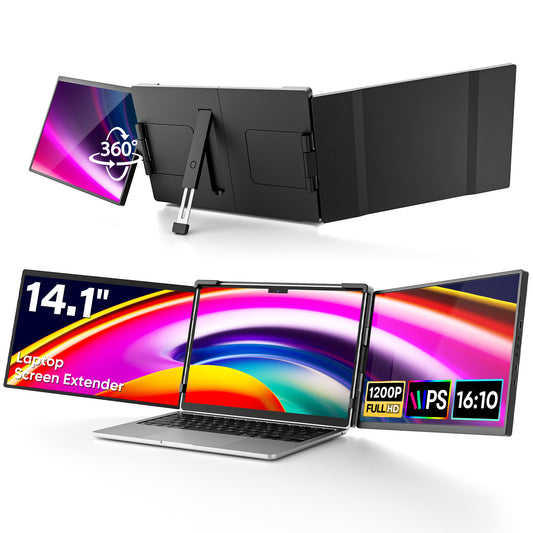 14.1 Inch 1920*1200 60Hz FHD Triple Portable Monitor For Laptop