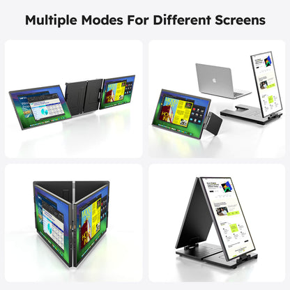 15.6 Inch 1920×1080 60Hz FHD Triple Portable Laptop Monitor Dual Screen Extender Portable IPS Display