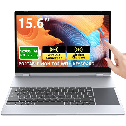 Wireless 15.6 Inch 1080P Touchscreen 10800mAh Battery Portable Monitor WIth Keyboard
