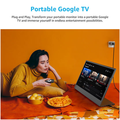 [Preorder]15.6" FHD Portable Monitor With Google TV Stick
