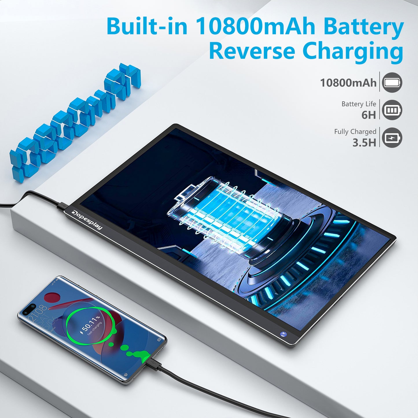 15.6'' 120HZ 1080P Touchscreen Battery Portable Monitor