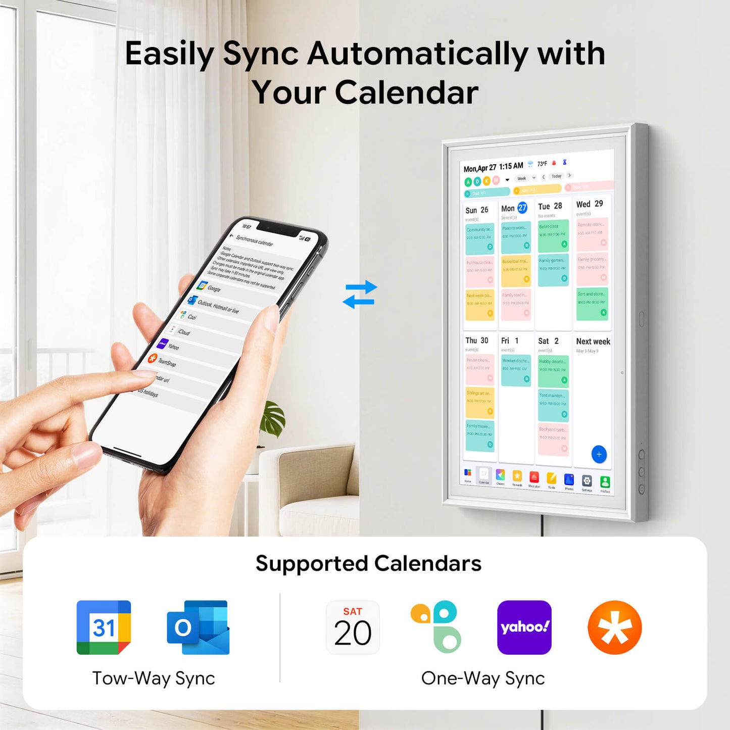 Dopesplay 15.6-inch Touchscreen Digital Calendar