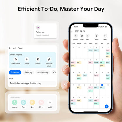 Dopesplay 15.6-inch Touchscreen Digital Calendar
