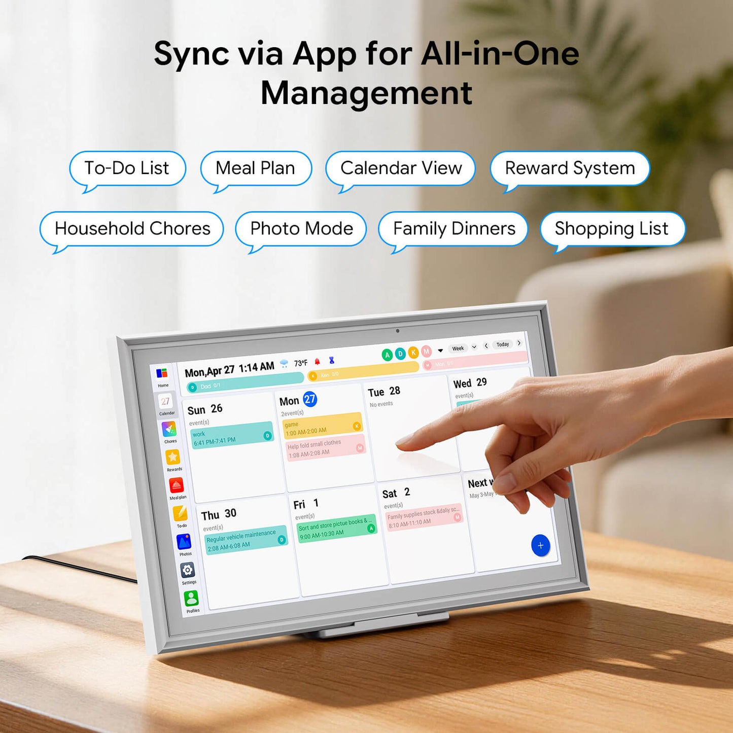 Dopesplay 15.6-inch Touchscreen Digital Calendar